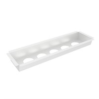 Powerdot Tray 02 - Montagebrunn för 5 Powerdots och 600 mm lock, vit